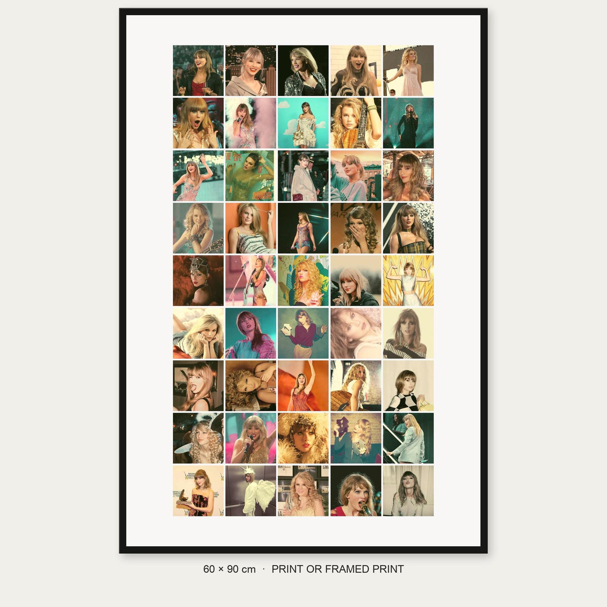Taylor Swift 45-photo collage complete product view